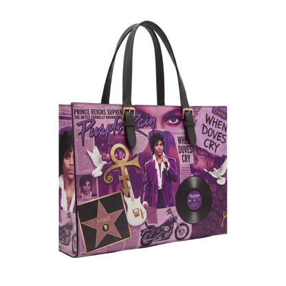 Prince Purple Rain Collage handmade tote bag