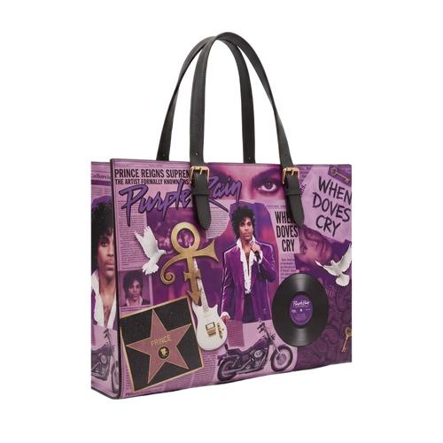 Prince Purple Rain Collage handmade tote bag